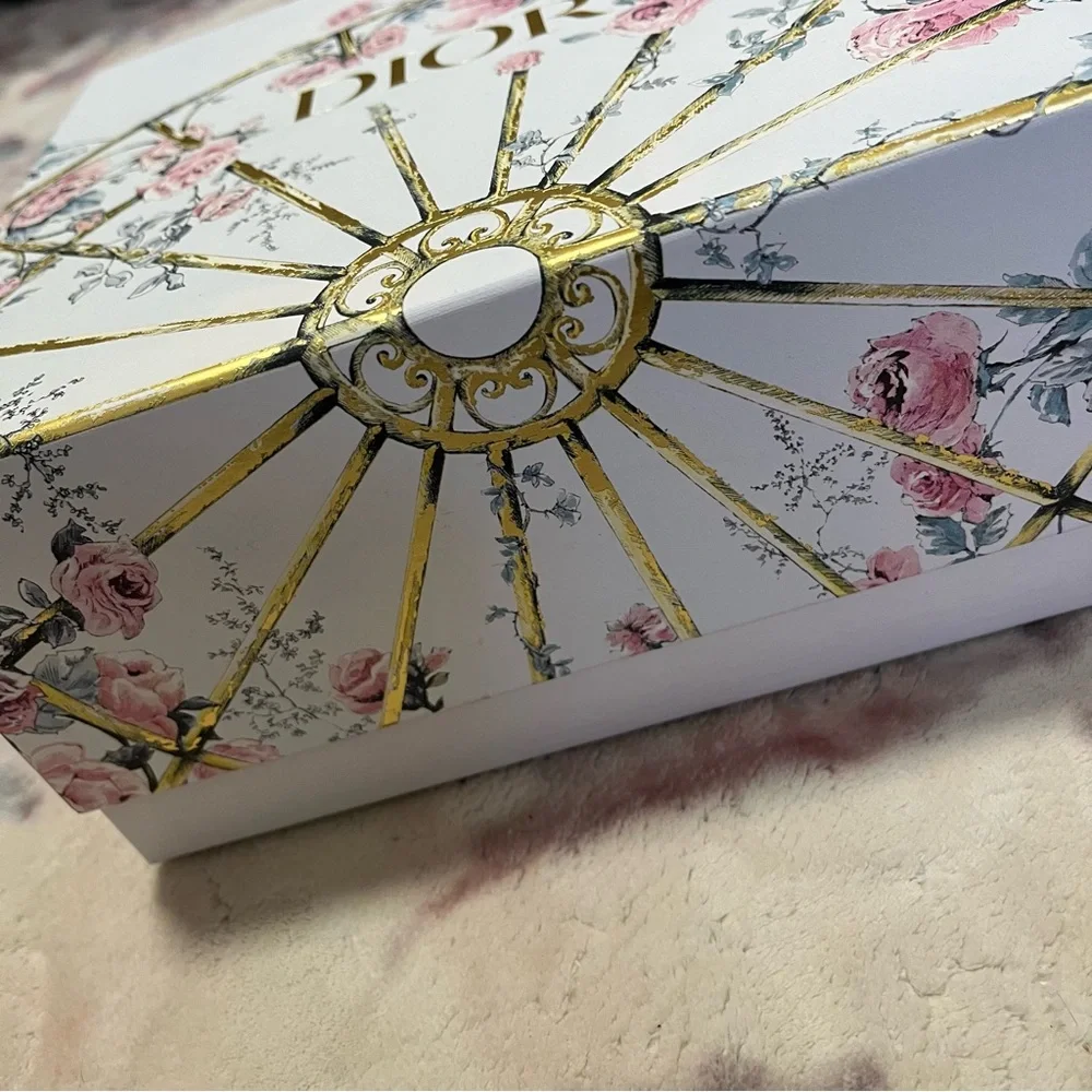 Dior Pink and Gold Floral Box - Picture 3 of 7